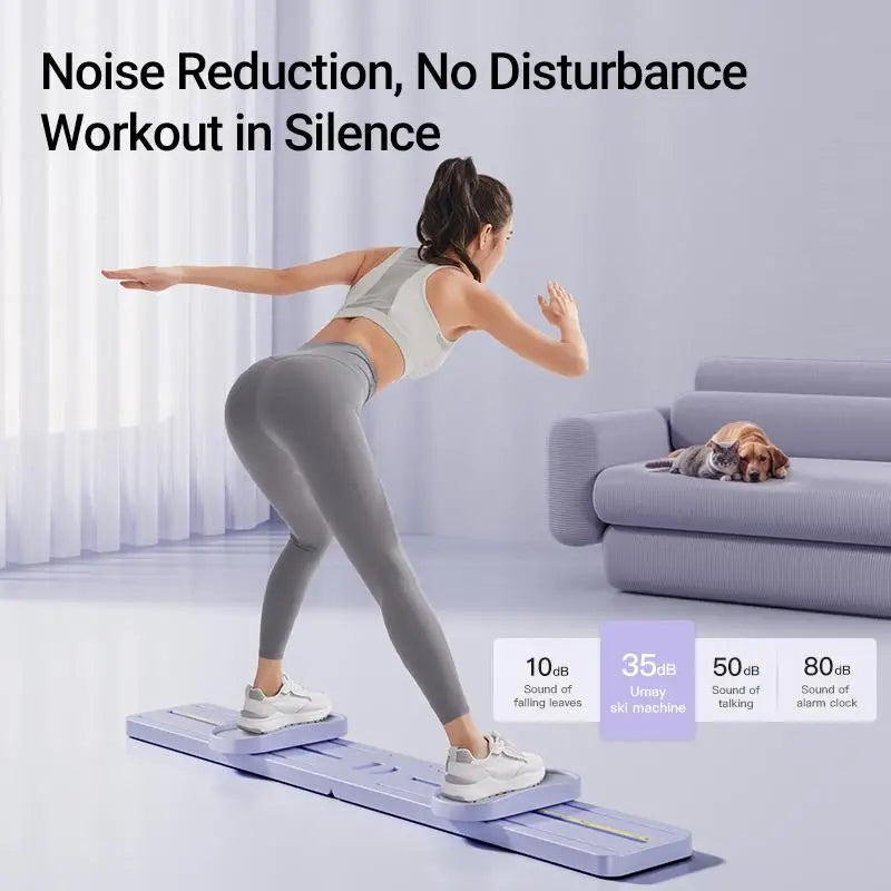 Foldable Ski Machine Fat Burning Body Shaping Legs