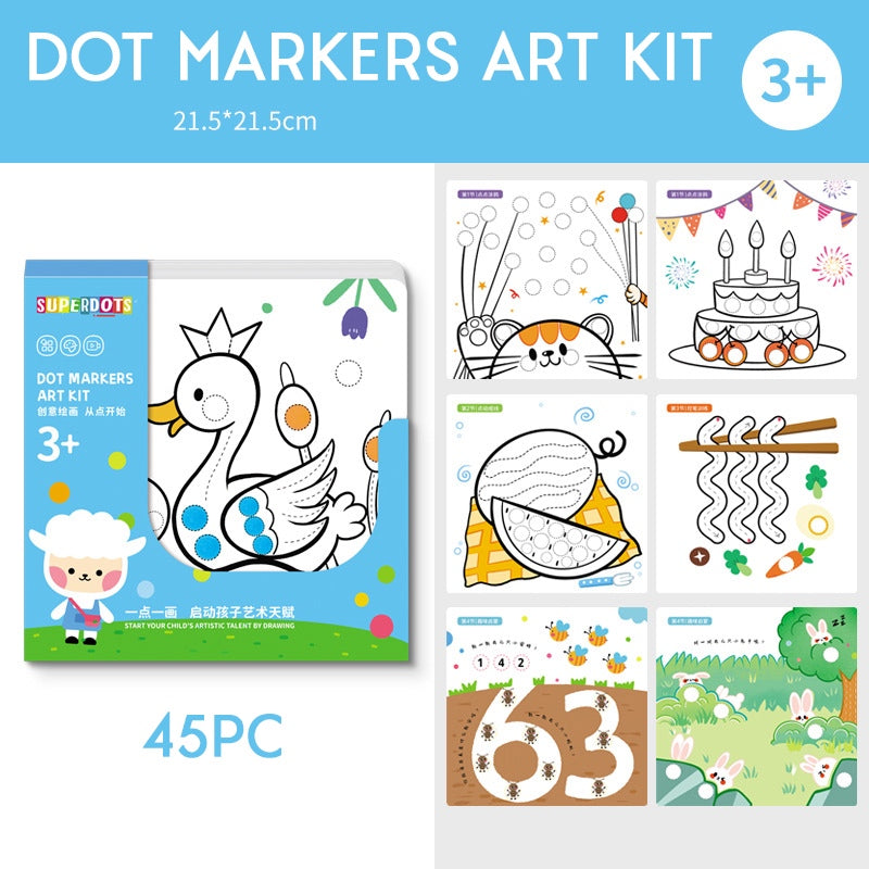 45pc Dot Markers Art Kit