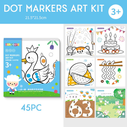 45pc Dot Markers Art Kit