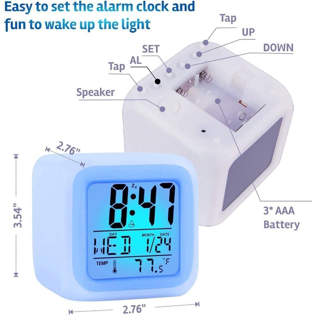 Colour Changing Digital Alarm Clock