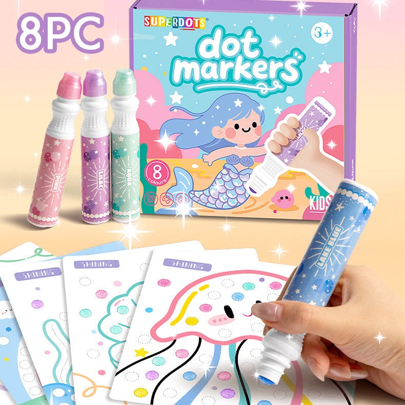 8pc SUPERDOTS Dot Marker Kids Art