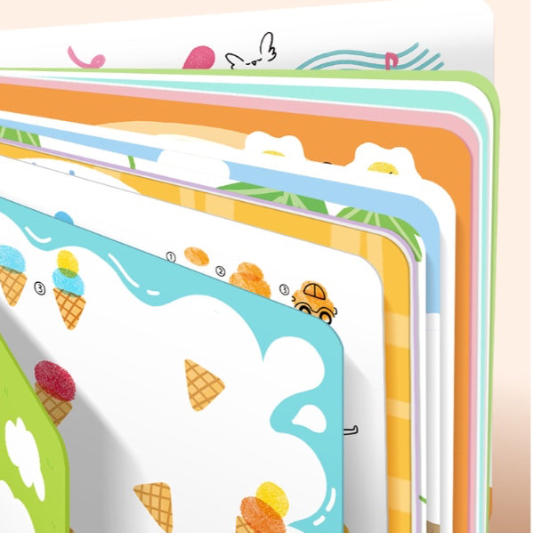 Finger Stamp Painting Toddler Busy Book Activities