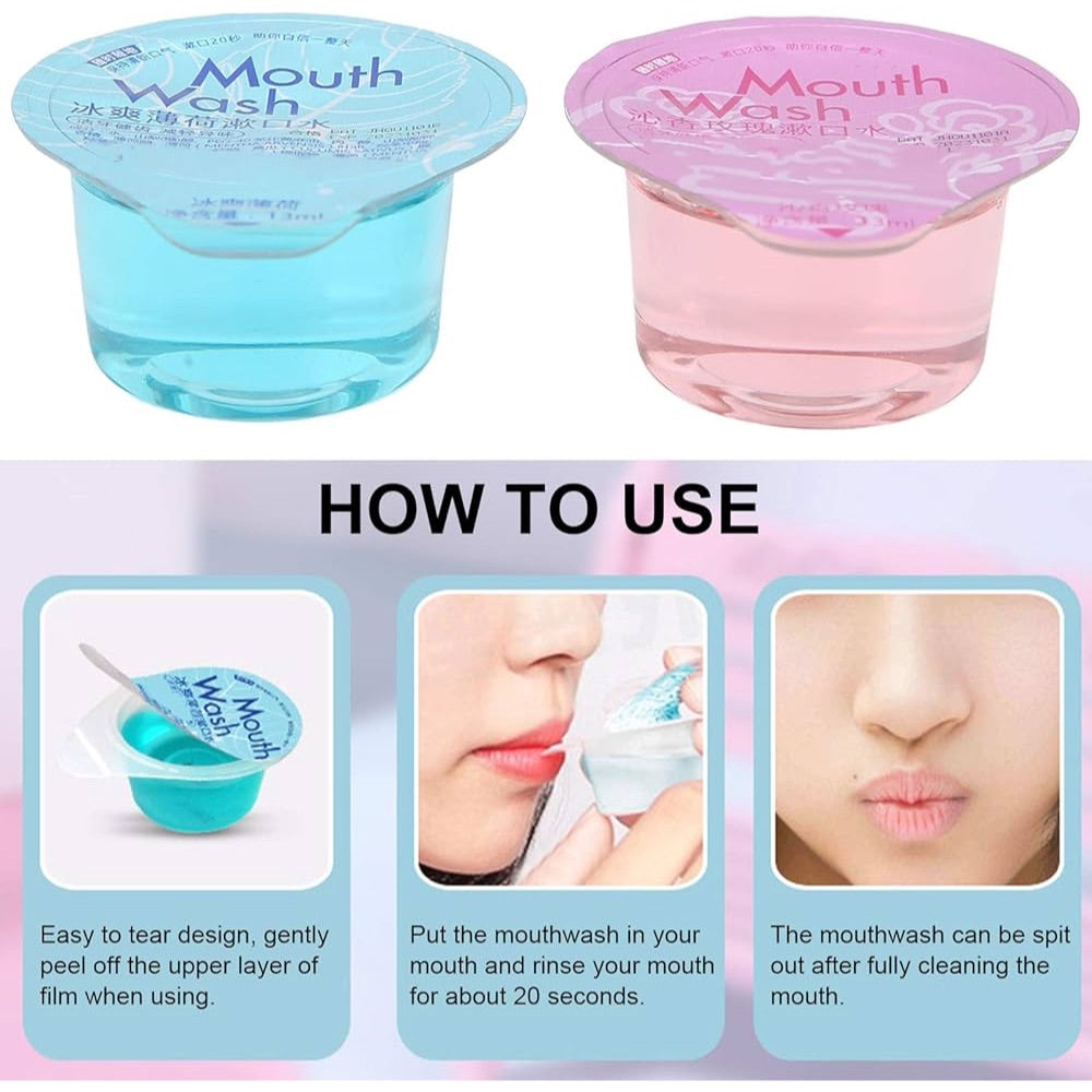 Portable Travel Jelly Cup Oral Mouth Wash