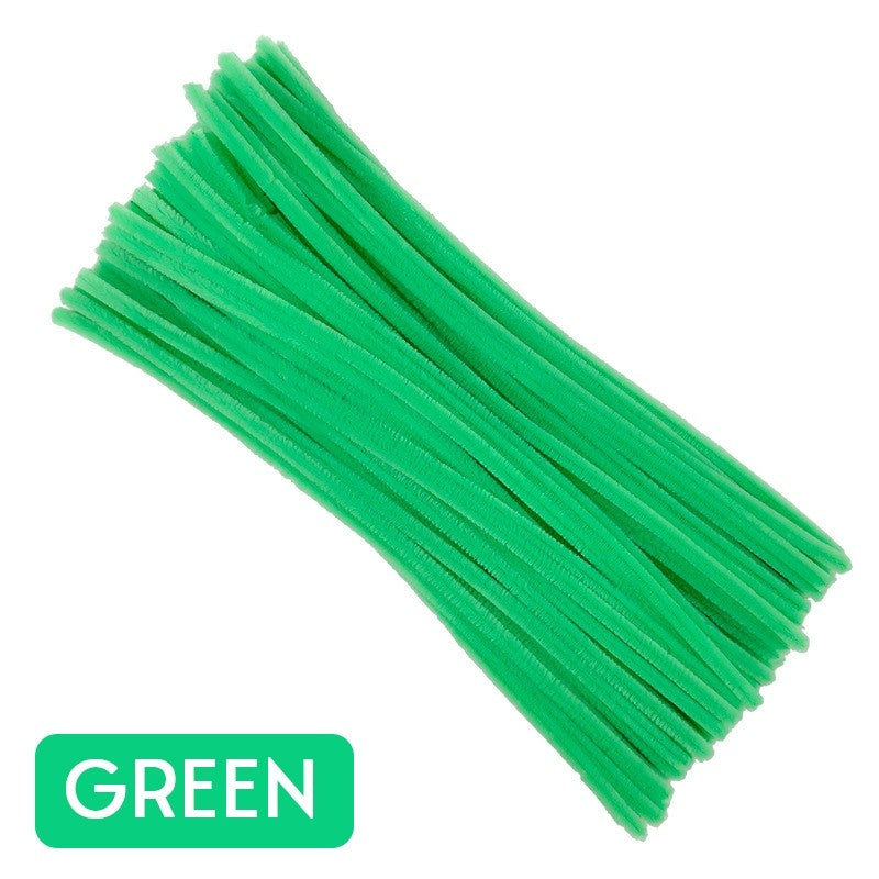 Chenille Stems Macaron Pipe Cleaners Fuzzy Wire Sticks Creative DIY Flower Crafts