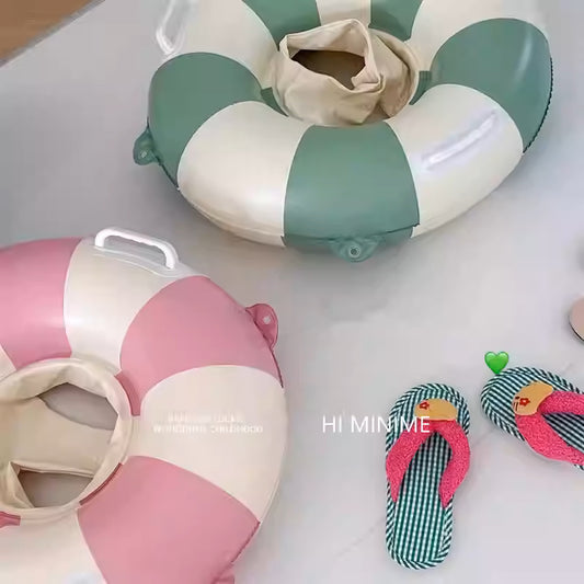 Stripe Baby Toddlers Inflatable Pool Swim with Seat