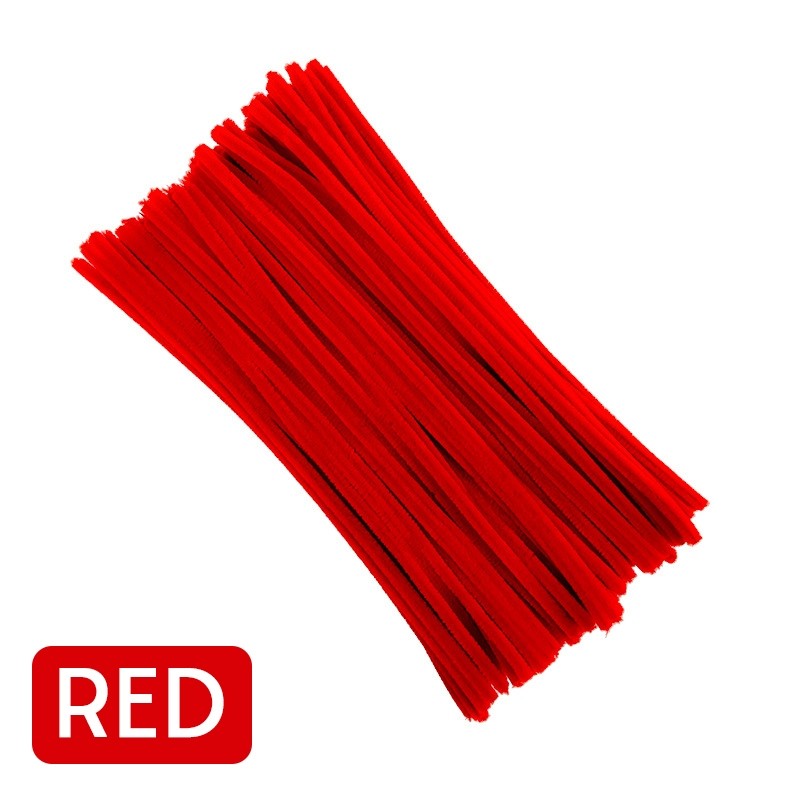 Chenille Stems Macaron Pipe Cleaners Fuzzy Wire Sticks Creative DIY Flower Crafts