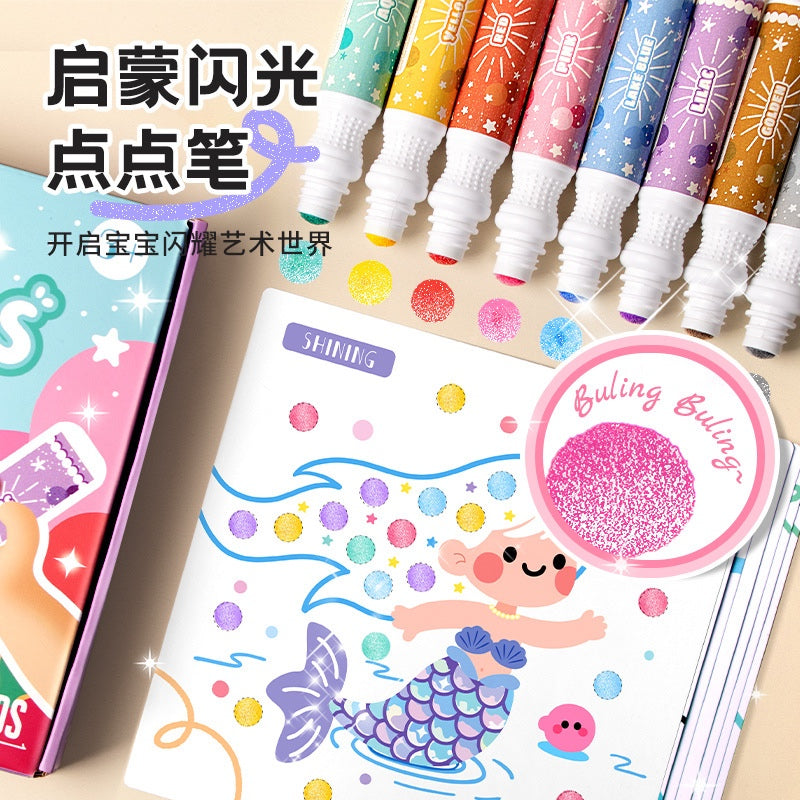 8pc SUPERDOTS Dot Marker Kids Art