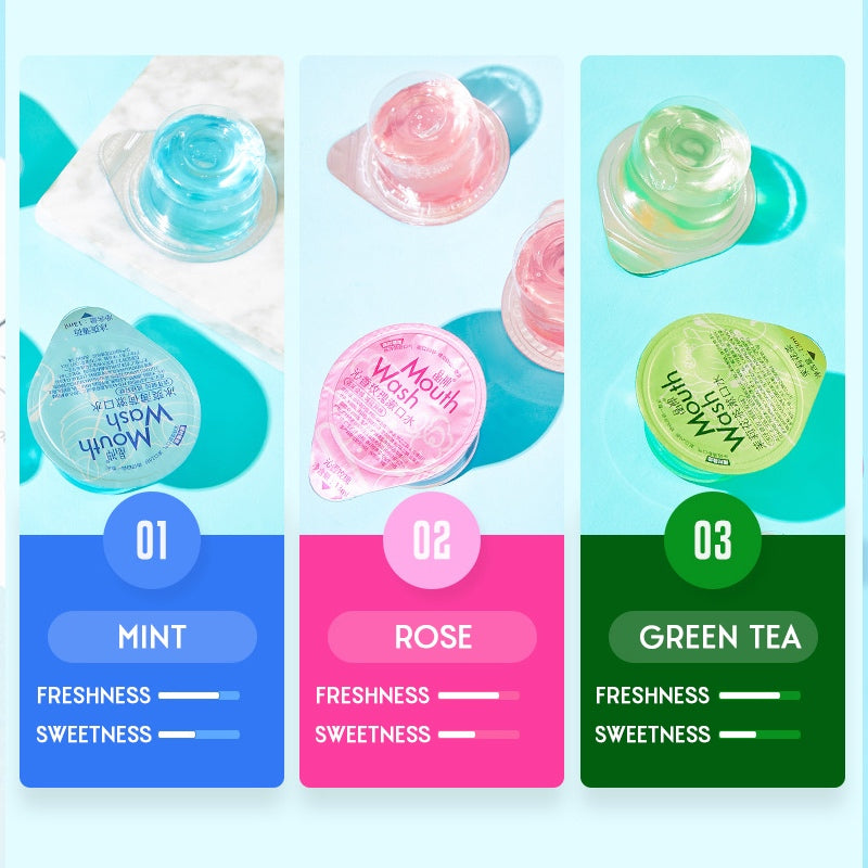 Portable Travel Jelly Cup Oral Mouth Wash