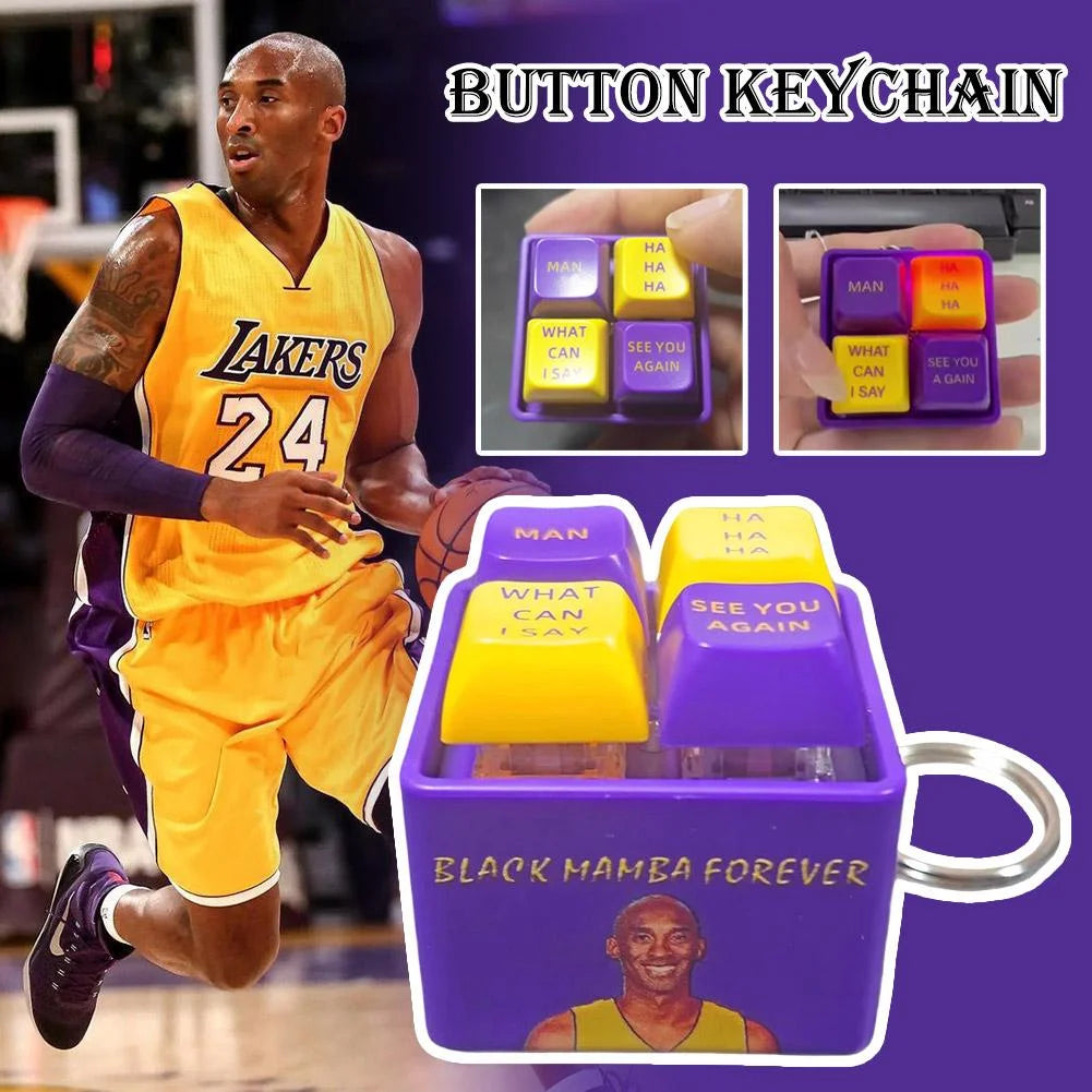 Man What can I say Clicker Keychain Kobe Button Stress Relief Toy