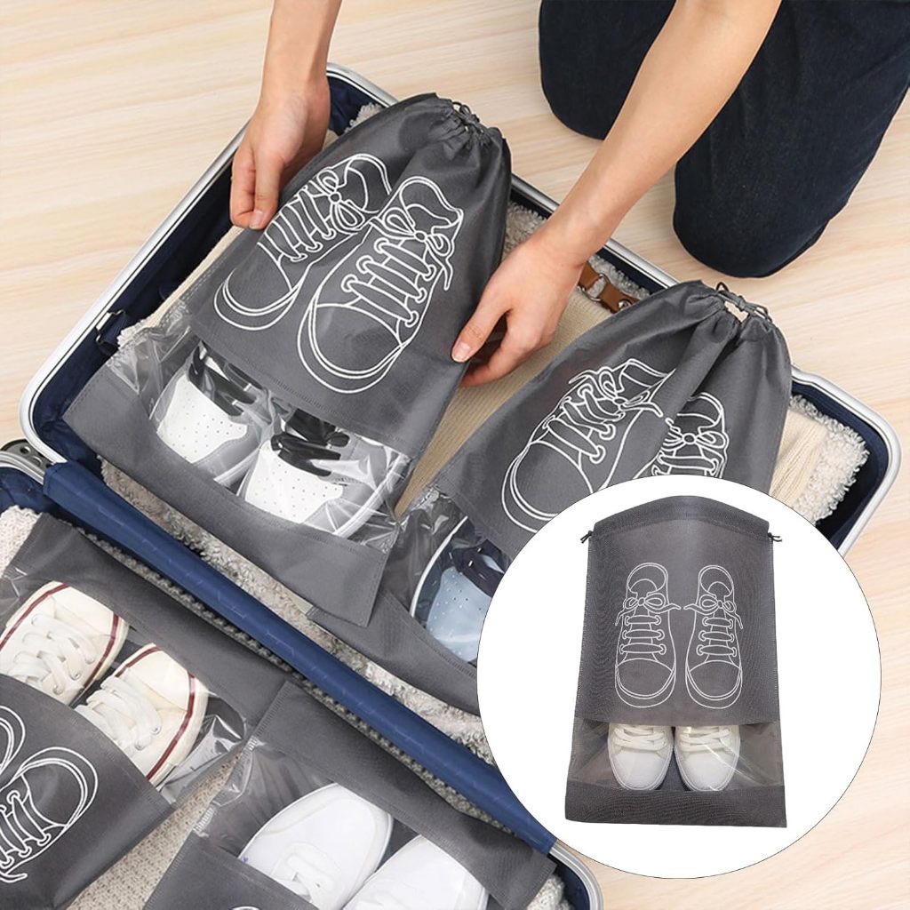 Non-woven Portable Travel Shoe Bag