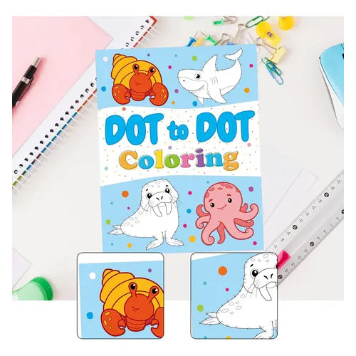 Dot To Dot Coloring Book