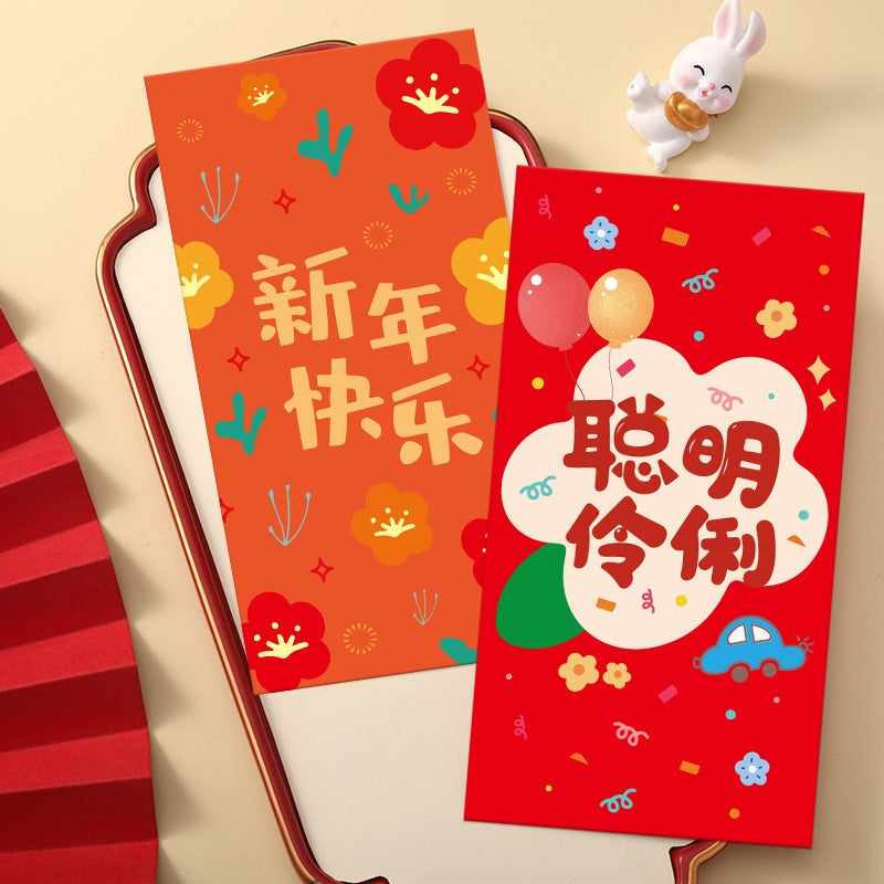 Cute CNY Ang Bao Red Packet Modern Design Money Envelope