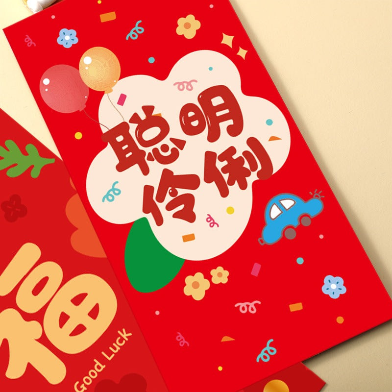 Cute CNY Ang Bao Red Packet Modern Design Money Envelope