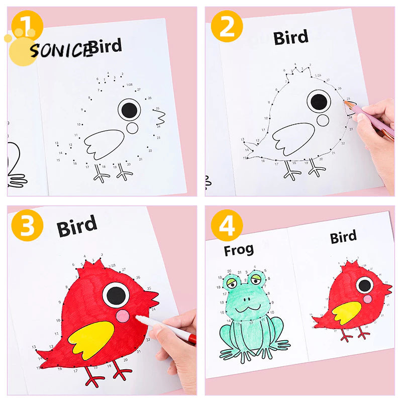 Dot To Dot Coloring Book
