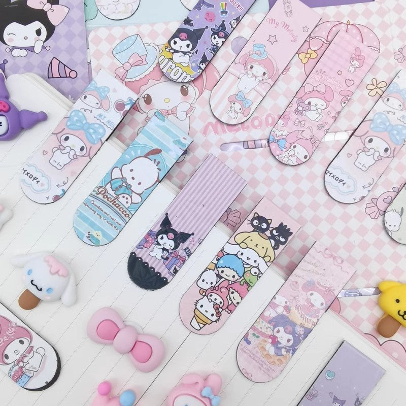 Magnetic Bookmarks Sanrio Page Bookmarkers Student Paper Clips