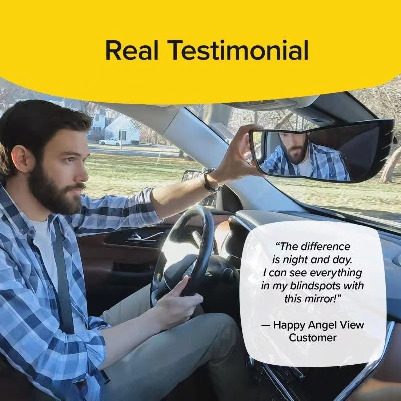 Wide Angle Rearview Mirror Reduce Blind Spots