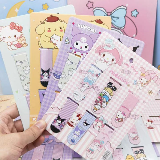 Magnetic Bookmarks Sanrio Page Bookmarkers Student Paper Clips