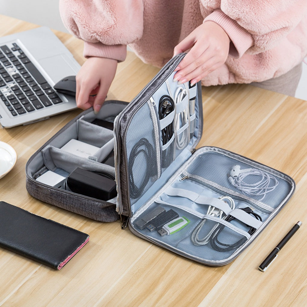 Travel Waterproof Cable Organizer Bag