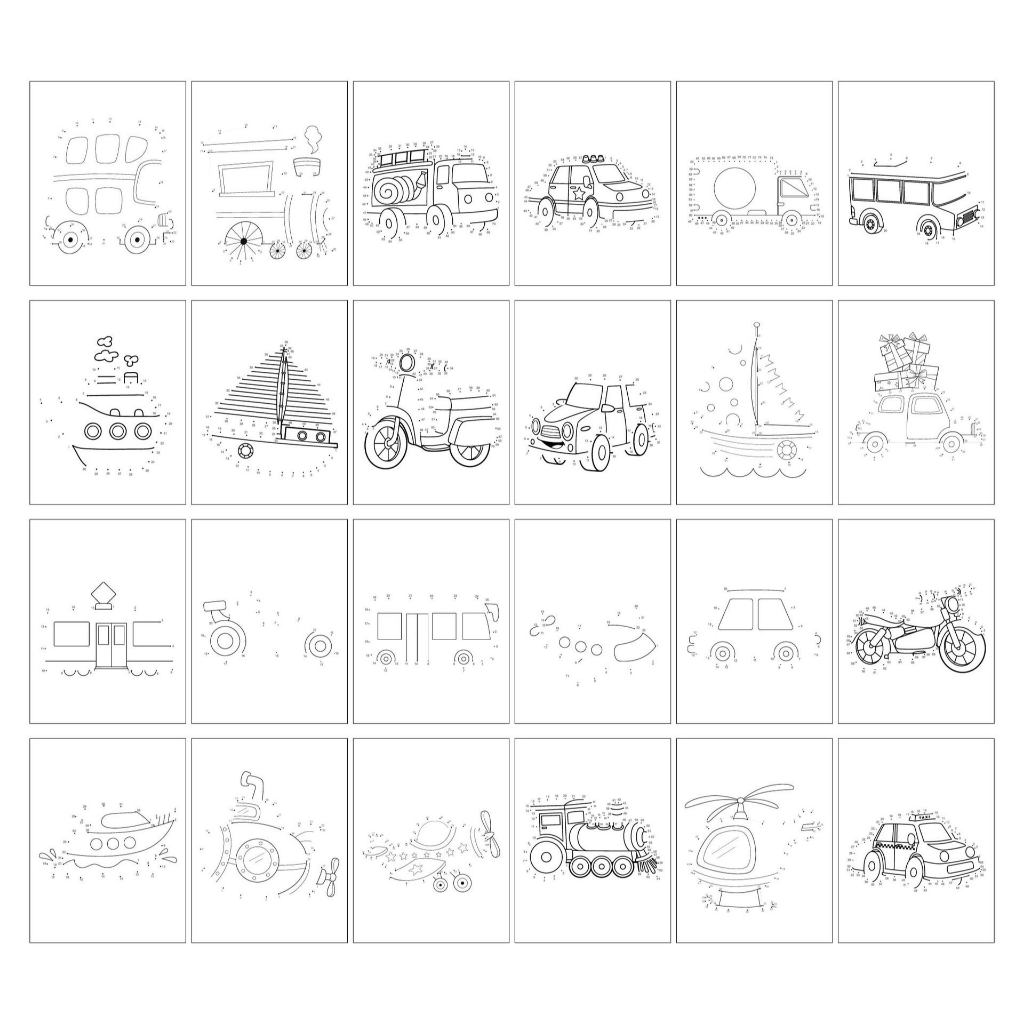 Dot To Dot Coloring Book
