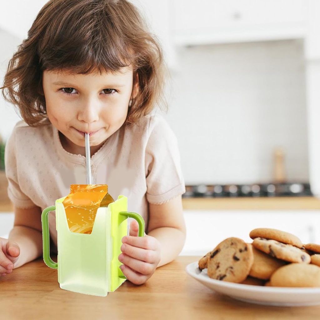 No Spill Milk Carton Juice Box Holder
