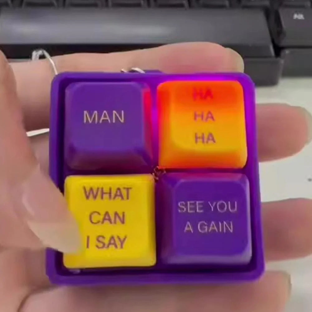 Man What can I say Clicker Keychain Kobe Button Stress Relief Toy