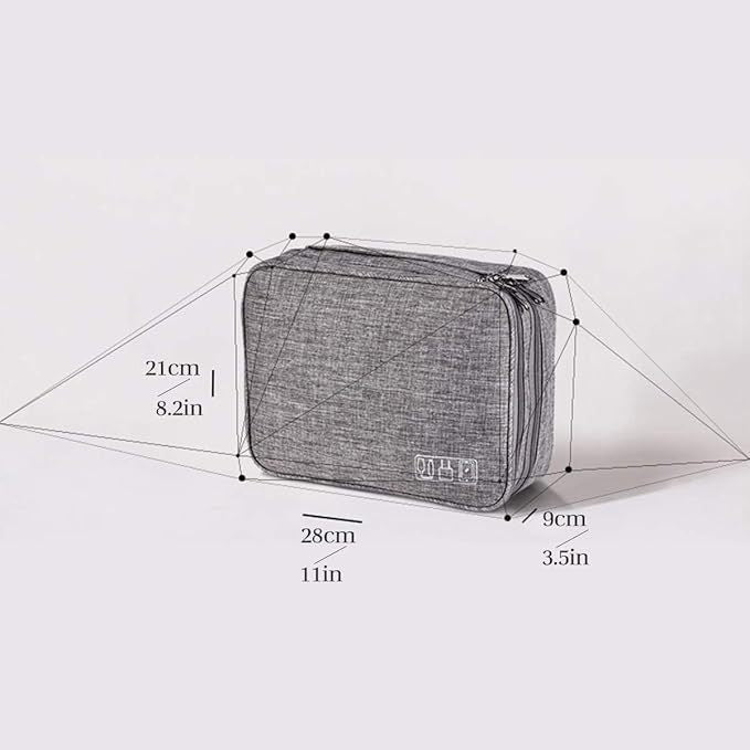 Travel Waterproof Cable Organizer Bag