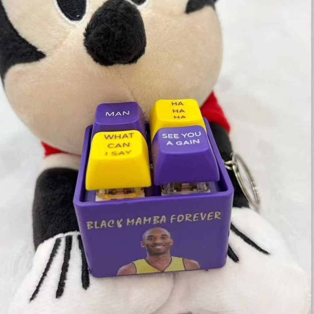 Man What can I say Clicker Keychain Kobe Button Stress Relief Toy