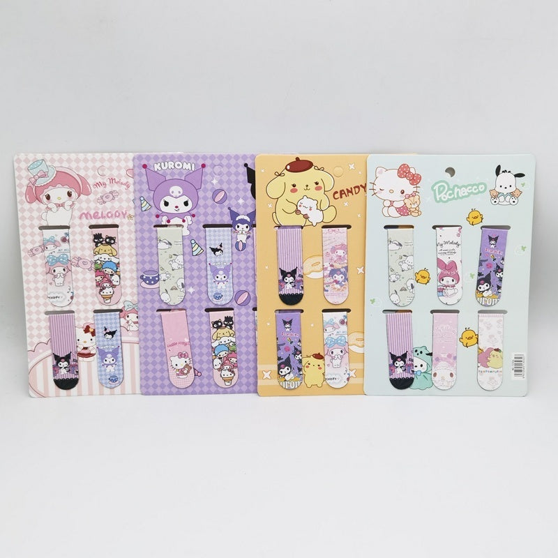 Magnetic Bookmarks Sanrio Page Bookmarkers Student Paper Clips
