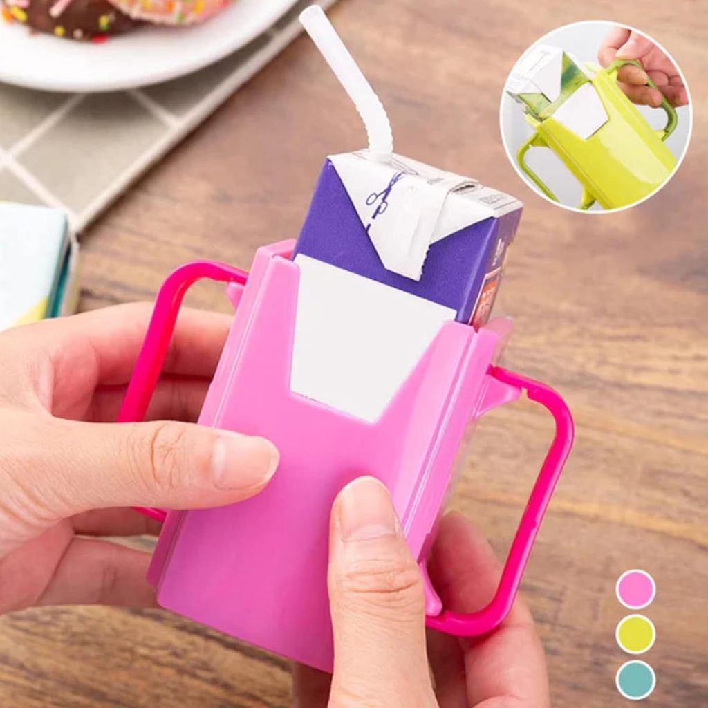 No Spill Milk Carton Juice Box Holder