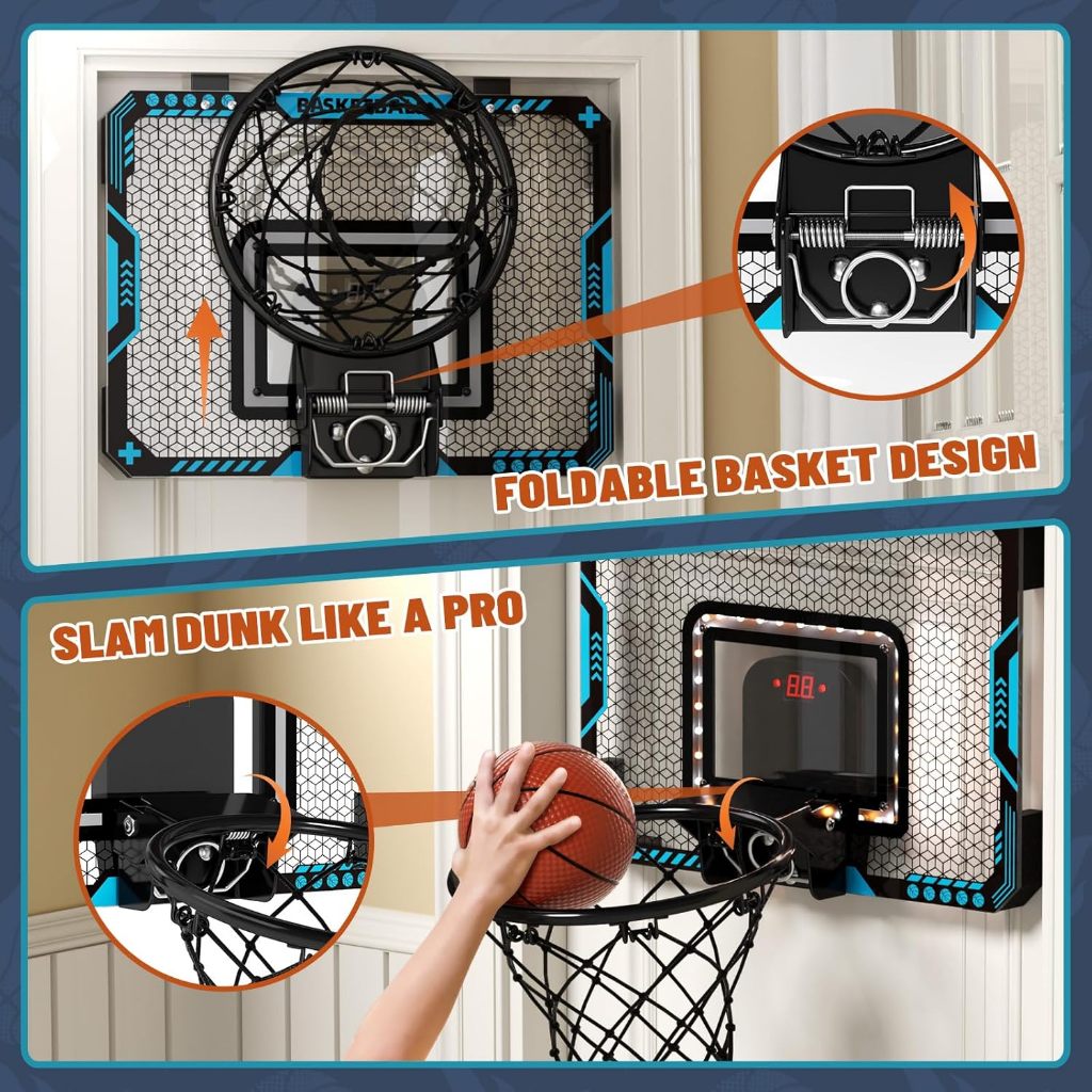 LED Basketball Board with Score Counter Light & Sound