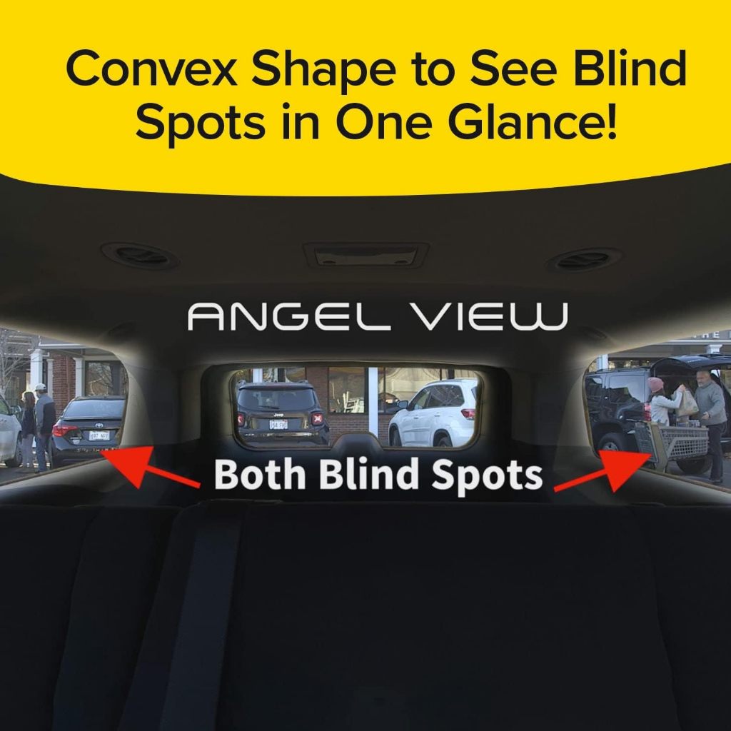Wide Angle Rearview Mirror Reduce Blind Spots