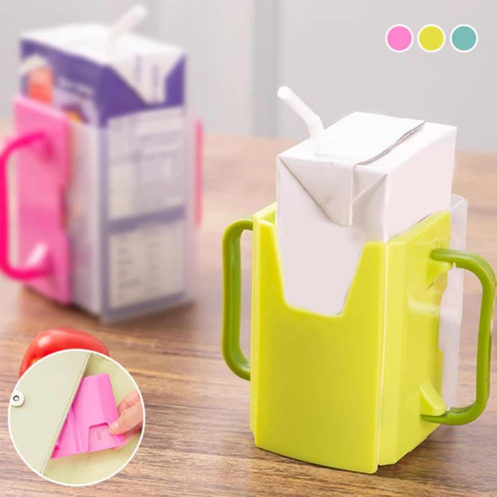 No Spill Milk Carton Juice Box Holder
