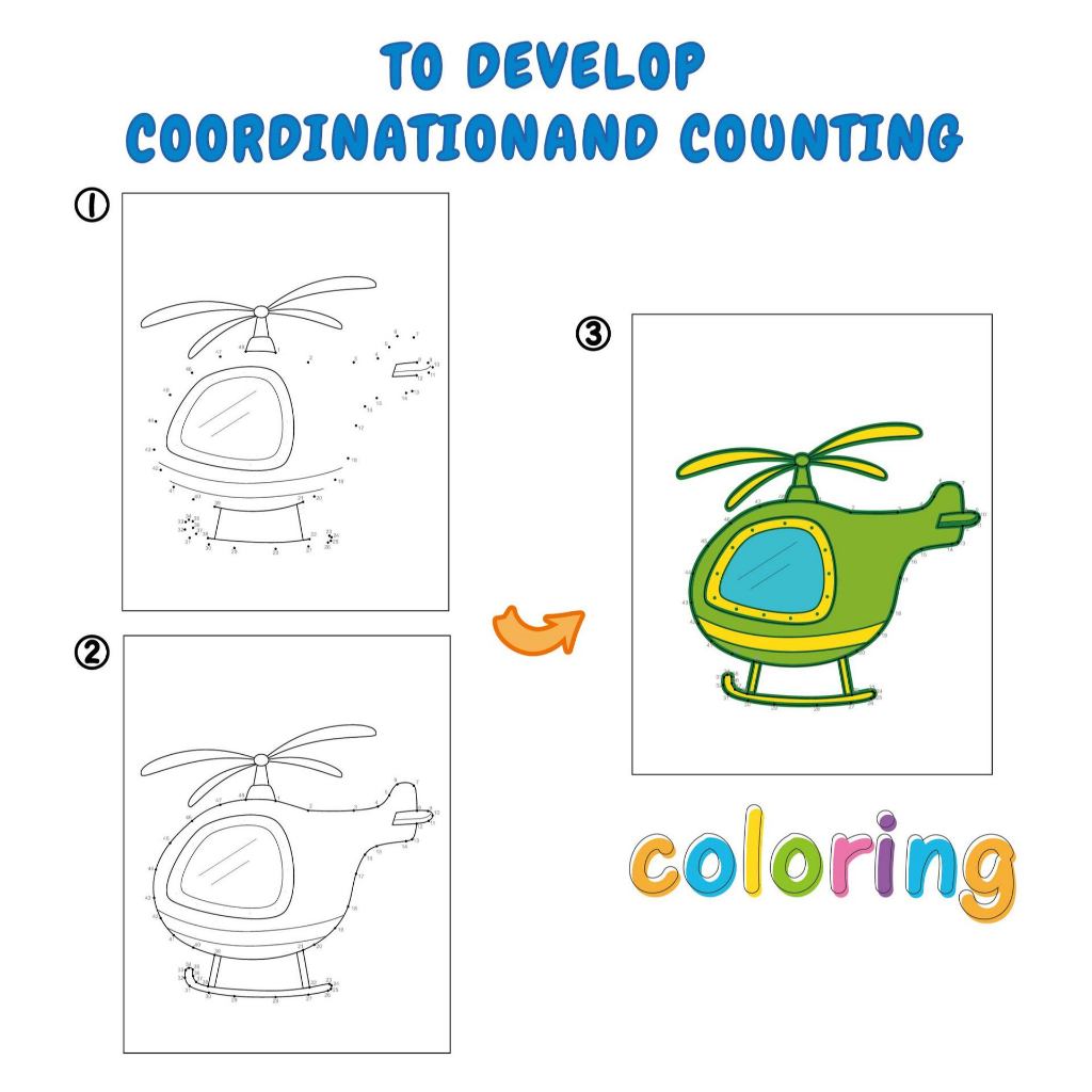 Dot To Dot Coloring Book