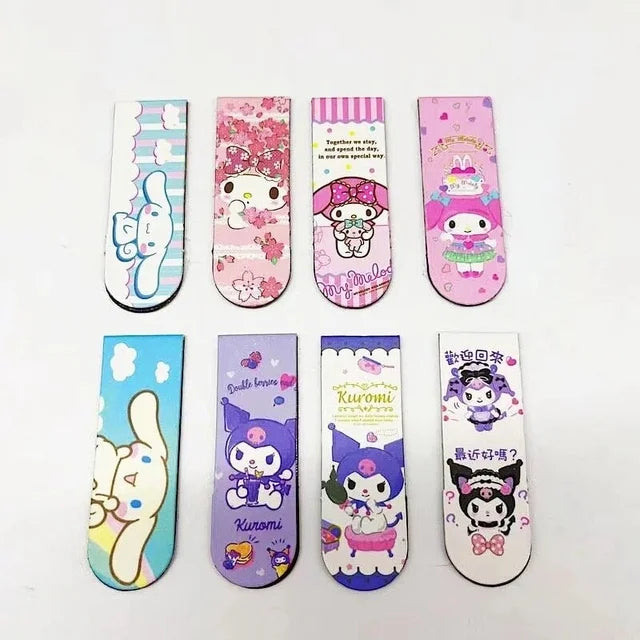 Magnetic Bookmarks Sanrio Page Bookmarkers Student Paper Clips