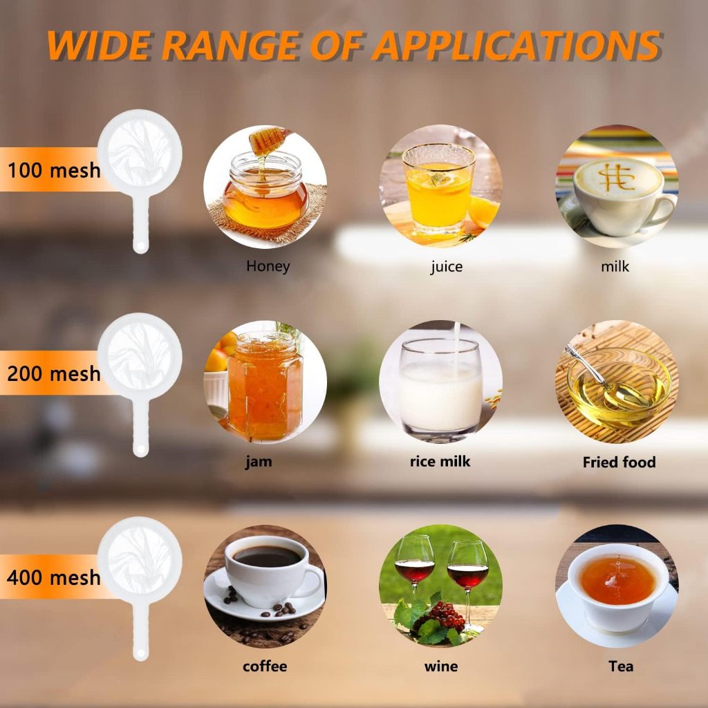 Nylon Mesh Fine Colander Sieve Strainer