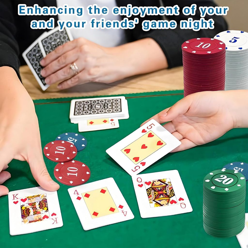 100pcs Casino Mahjong Poker Chips with Box