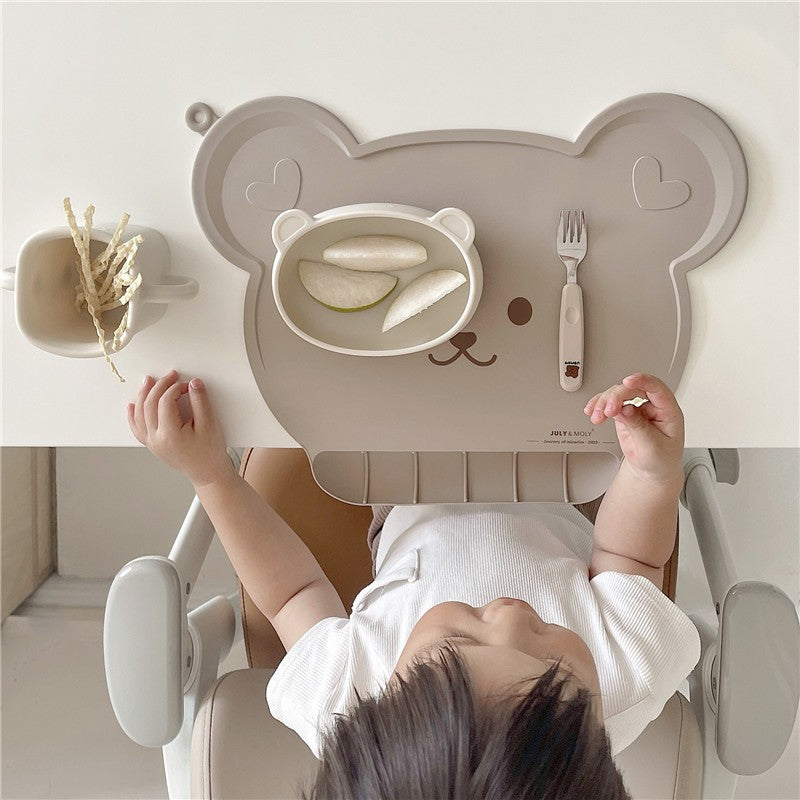 Korean Bear Baby Silicone Placemat