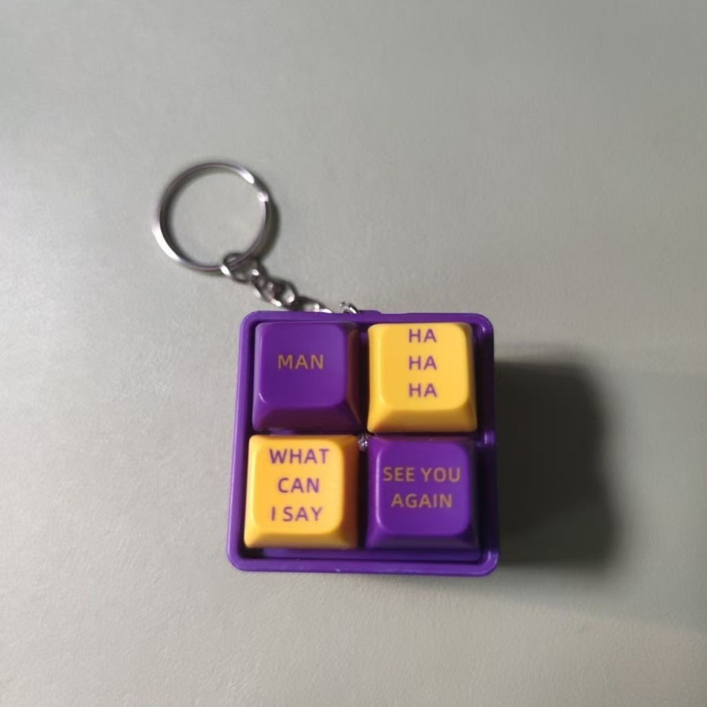 Man What can I say Clicker Keychain Kobe Button Stress Relief Toy