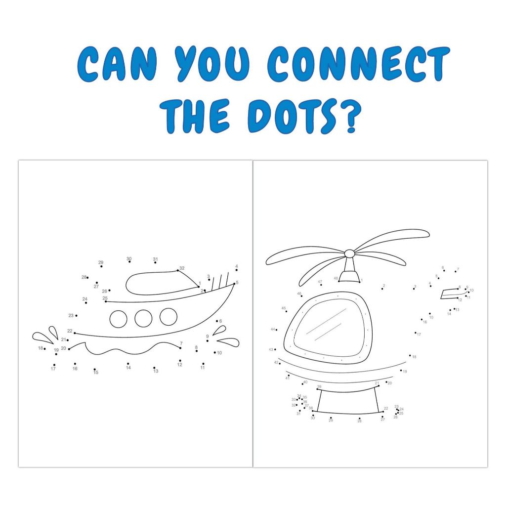 Dot To Dot Coloring Book