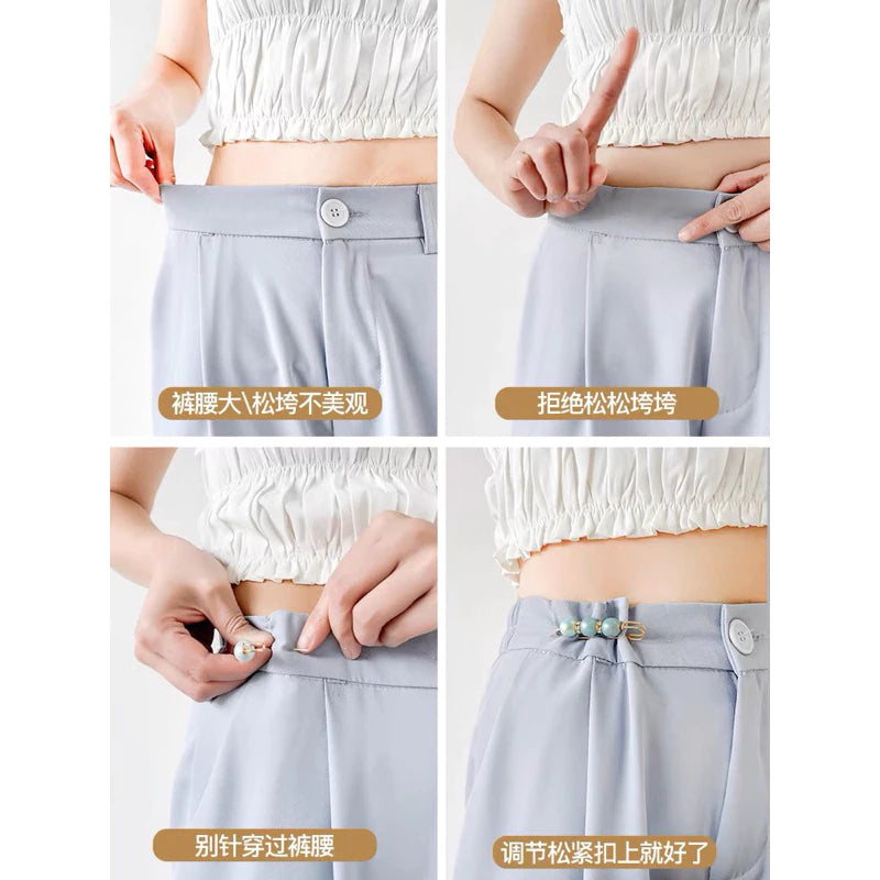 Adjustable Clips Tighten Loose Pants Clothes Safety Pin