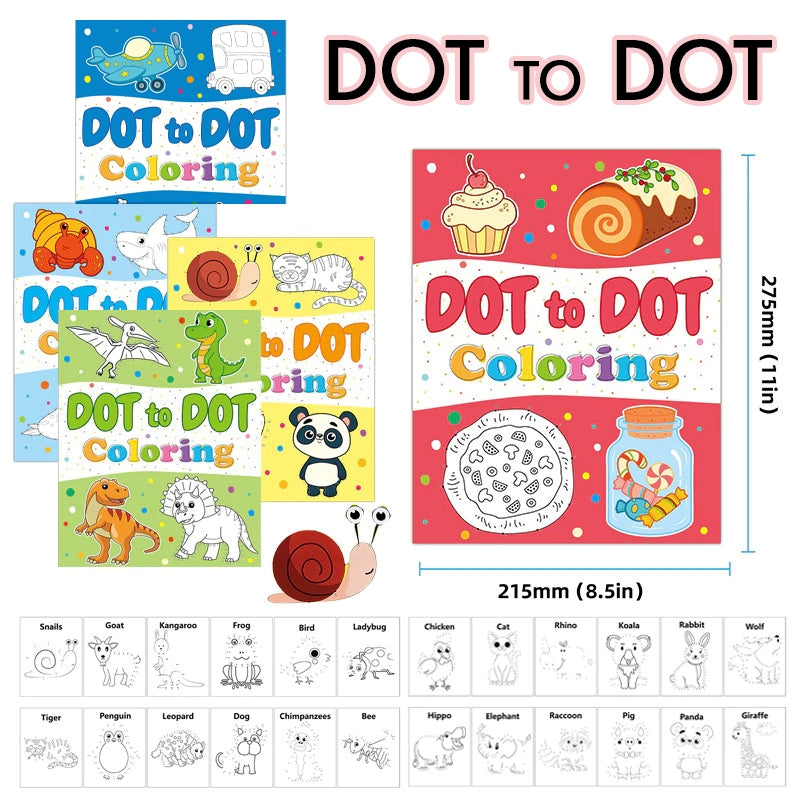 Dot To Dot Coloring Book