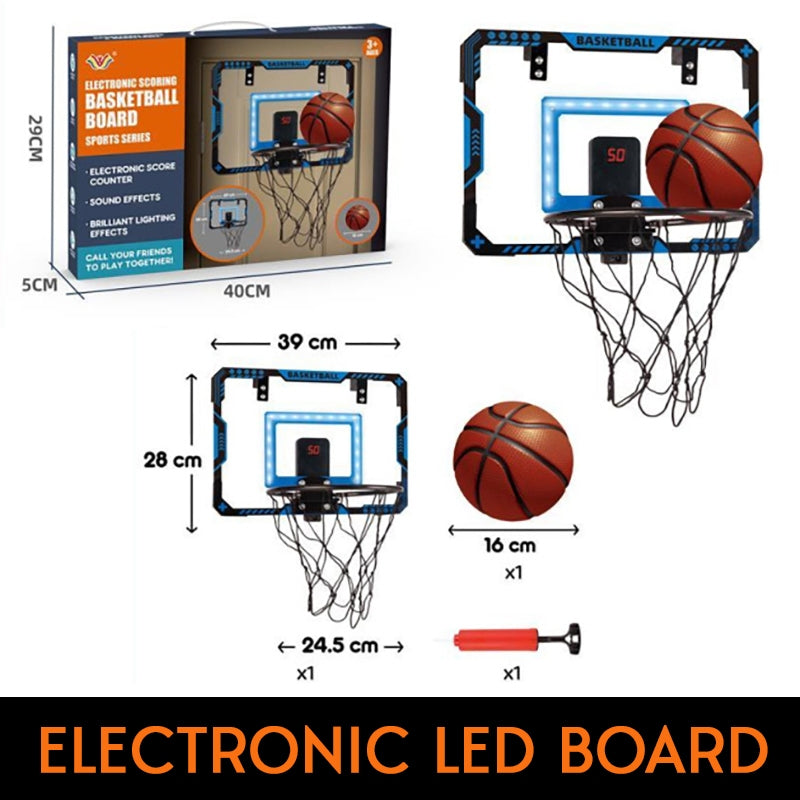LED Basketball Board with Score Counter Light & Sound
