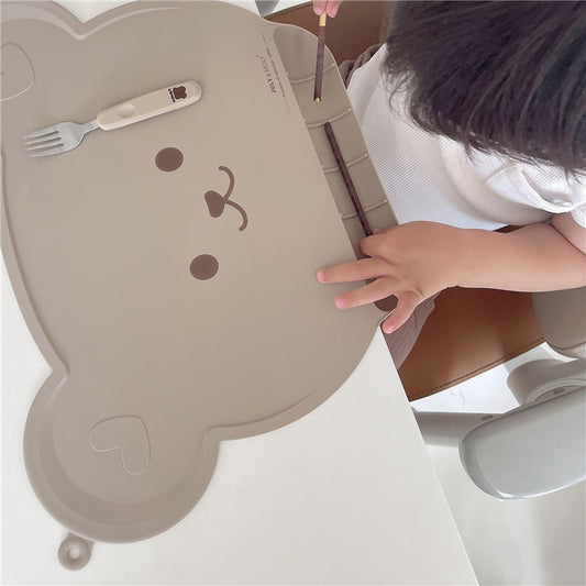 Korean Bear Baby Silicone Placemat