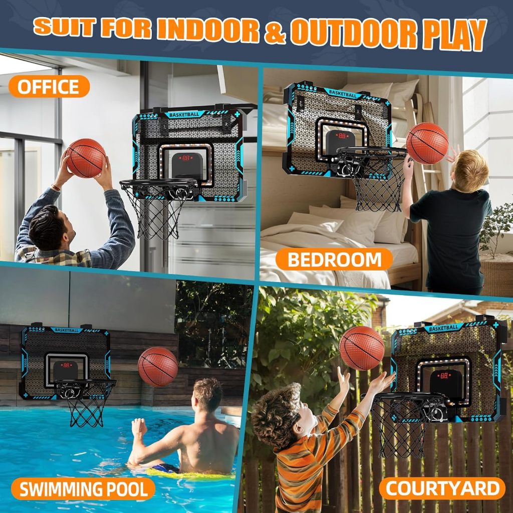 LED Basketball Board with Score Counter Light & Sound