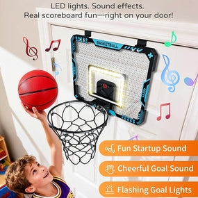 LED Basketball Board with Score Counter Light & Sound