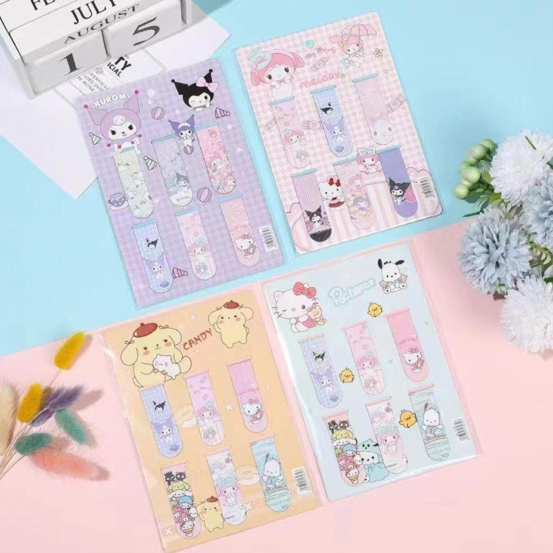 Magnetic Bookmarks Sanrio Page Bookmarkers Student Paper Clips